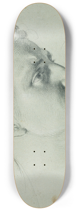 Johann Peter Krafft - Kopfstudie zu Arindal und Daura 8.25 inch art skate deck