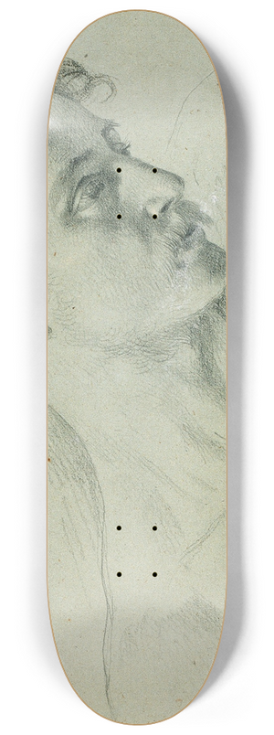 Johann Peter Krafft - Kopfstudie zu Arindal und Daura 8.25 inch art skate deck