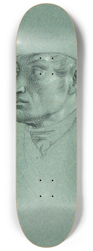 Johann Peter Krafft - Kopfstudie zu Rckkehr des Kaisers Franz aus Pressburg 8.25 inch art skate deck