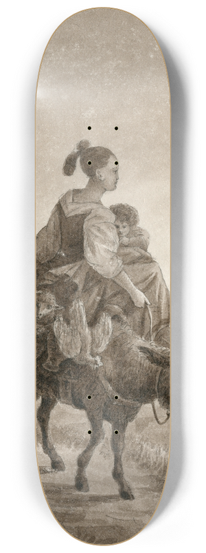 Otto Howen - Moeder en kind op pakezel 8.25 inch art skate deck