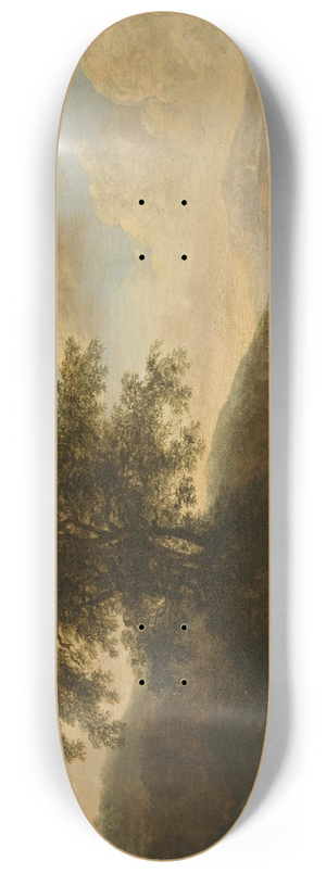Ottomar Hackius - Italian landscape 8.25 inch art skate deck