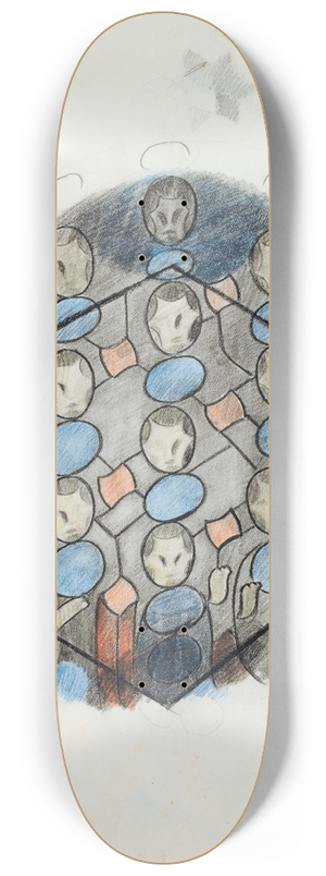 Otto Meyer-Amden - Studie zu Glasgemlde 8.25 inch art skate deck