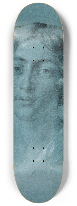 Johann Peter Krafft - Portrtstudie zu David mit dem Haupt Goliaths 8.25 inch art skate deck