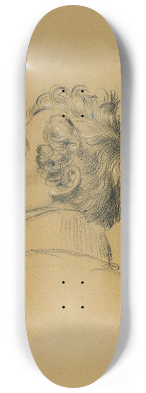 Johann Peter Krafft - Portrtstudie zu Einzug nach dem Pariser Frieden 8.25 inch art skate deck