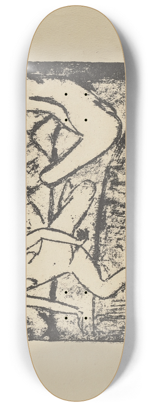 Otto Mueller - Zwei auf dem Sofa sitzende Mdchen 8.25 inch art skate deck