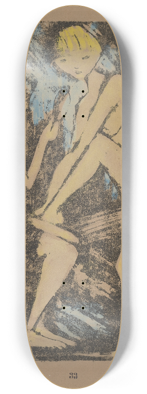 Otto Mueller - Zwei Mdchen mit Handspiegel I 8.25 inch art skate deck