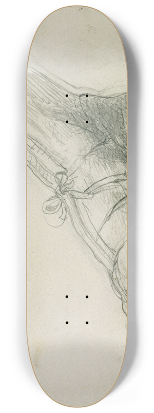 Johann Peter Krafft - Sandalenstudie zu Rdiger und Angelika 8.25 inch art skate deck