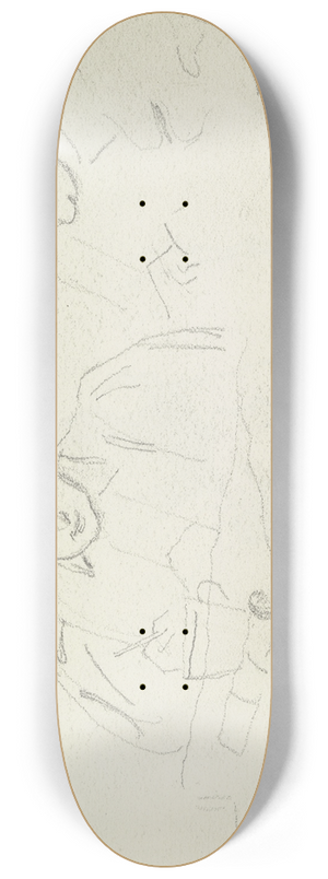 Otto Scholderer - Luise Scholderer 8.25 inch art skate deck