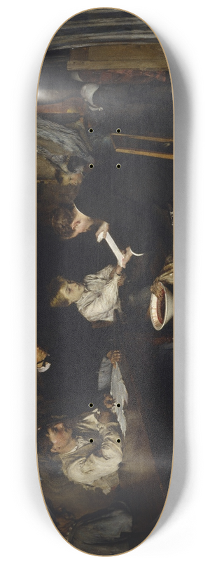 Pascal-Adolphe-Jean Dagnan-Bouveret - An Accident 8.25 inch art skate deck