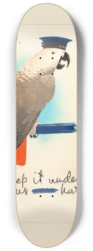 Pat Keely - Keep it under your  hat 8.25 inch art skate deck