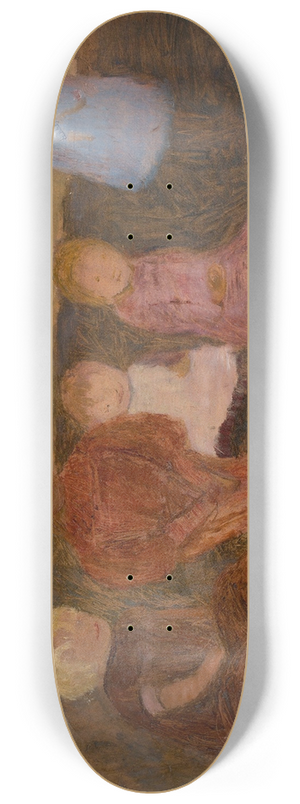 Paula Modersohn-Becker - Fnf Kinder an einem Hang, rechts Elsbeth 8.25 inch art skate deck