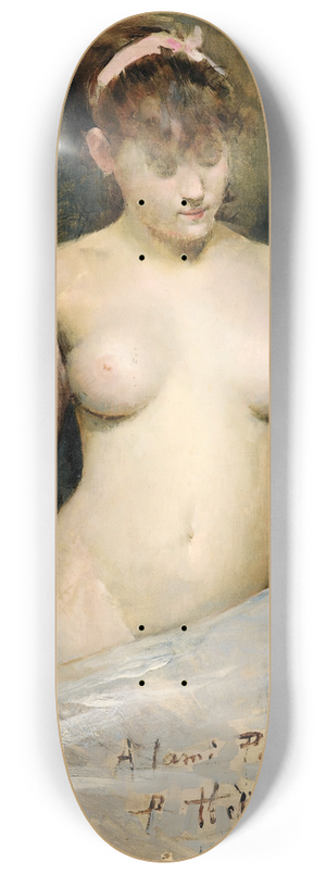 Paul Csar Helleu - StandingNude 8.25 inch art skate deck