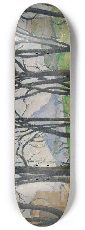 Paul Czanne - Chestnut Trees at Jas de Bouffan 8.25 inch art skate deck