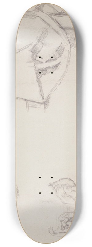 Paul Czanne - Feuille dtudes 8.25 inch art skate deck