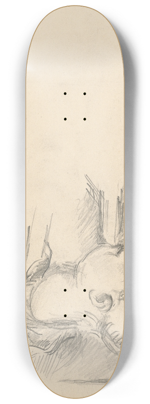 Paul Czanne - Man Bending Forward 8.25 inch art skate deck