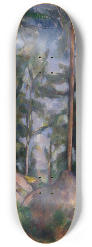 Paul Czanne - Pines and Rocks 8.25 inch art skate deck