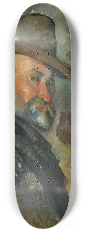 Paul Czanne - Self-Portrait with a Hat 8.25 inch art skate deck