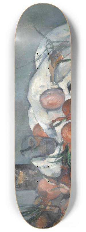 Paul Czanne - Still Life with Onions 8.25 inch art skate deck