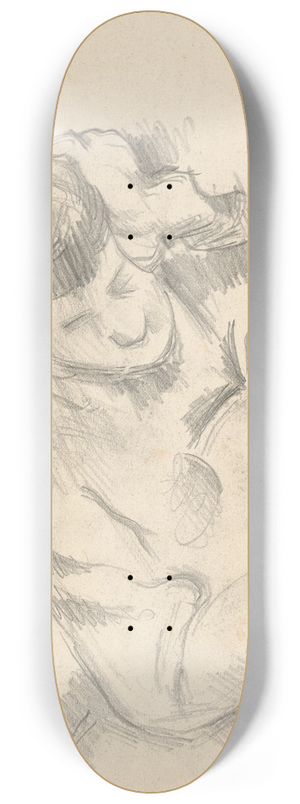 Paul Czanne - The Artists Son Leaning on his Elbow 8.25 inch art skate deck
