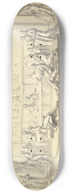Paul Egell - Wedding feast 8.25 inch art skate deck