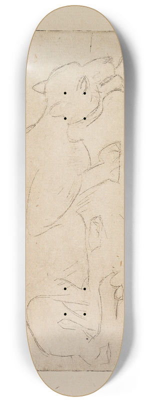 Paul Gangolf - Figrliche Szenen 8.25 inch art skate deck
