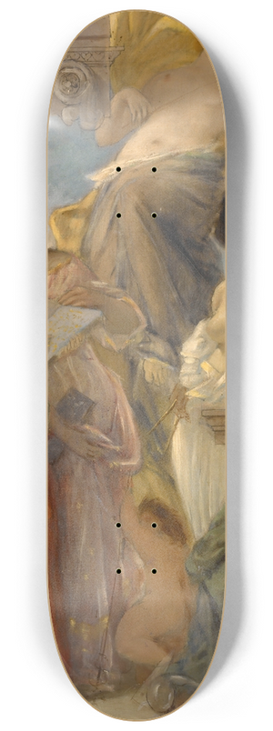 Paul-Jacques-Aim Baudry - Study for an Architectural Decoration 8.25 inch art skate deck