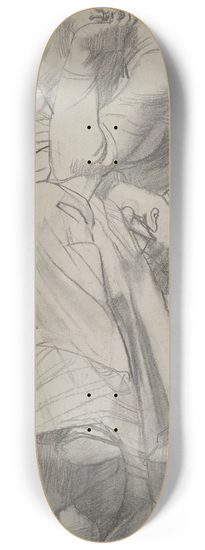 Paul-Jacques-Aim Baudry - Study for the Muse Thalia 8.25 inch art skate deck