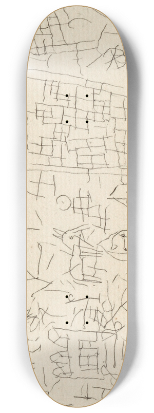 Paul Klee - About the Town 8.25 inch art skate deck