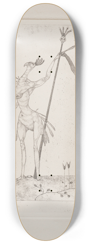 Paul Klee - Aged Phoenix (Invention 9) 8.25 inch art skate deck