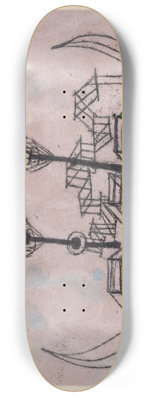 Paul Klee - Alter Dampfer (Old Steamboat) 8.25 inch art skate deck