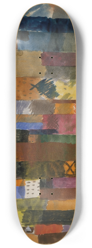 Paul Klee - Before the Town 8.25 inch art skate deck