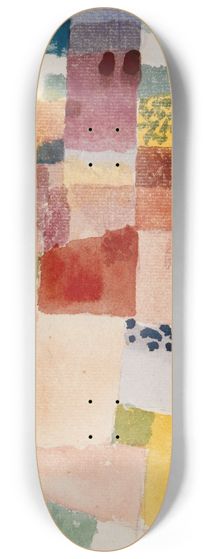Paul Klee - Motif from Hammamet 8.25 inch art skate deck