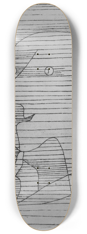Paul Klee - Old Man Counting 8.25 inch art skate deck