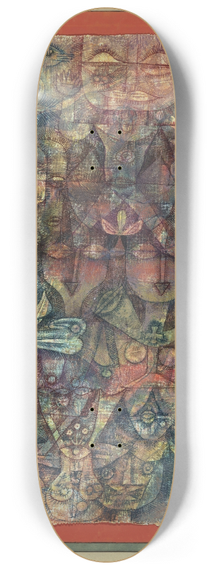 Paul Klee - Strange Garden 8.25 inch art skate deck