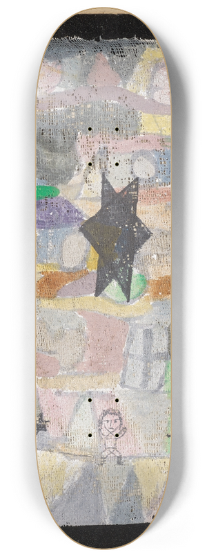 Paul Klee - Under a black star 8.25 inch art skate deck