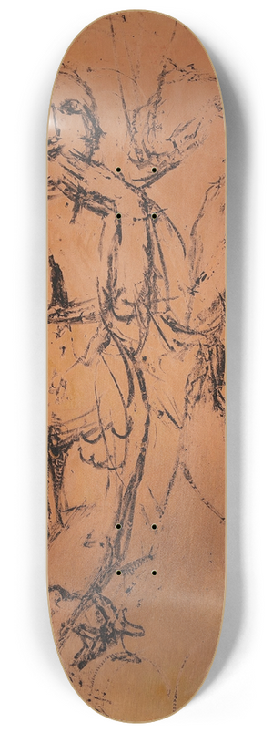 Paul Kleinschmidt - Ohne Titel (Kusshand werfende Zirkustnzerinnen) 8.25 inch art skate deck