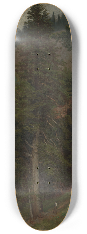 Johann Wilhelm Schirmer - Abhang im Tannenwald 8.25 inch art skate deck