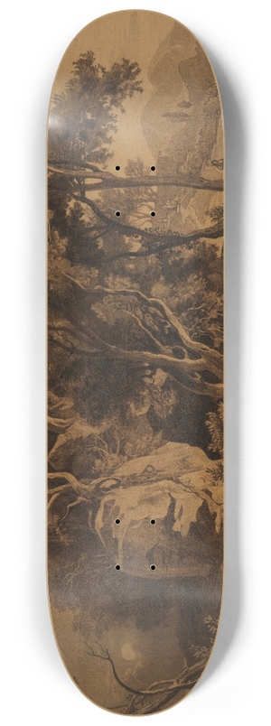 Johann Wilhelm Schirmer - Abrahams Begrbnis in der Hhle im Hain Mamre (1. Mose 25, 9) 8.25 inch art skate deck