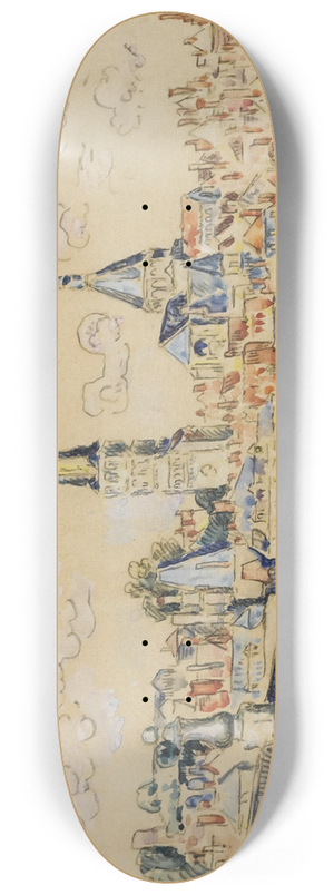 Paul Signac - La Charit Sur Loire 8.25 inch art skate deck