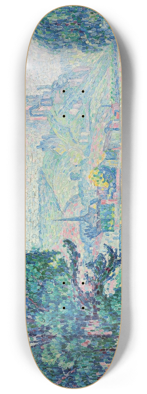 Paul Signac - Les Andelys. Matin. t 8.25 inch art skate deck