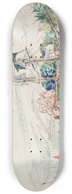 Paul Signac - Loguivy 8.25 inch art skate deck