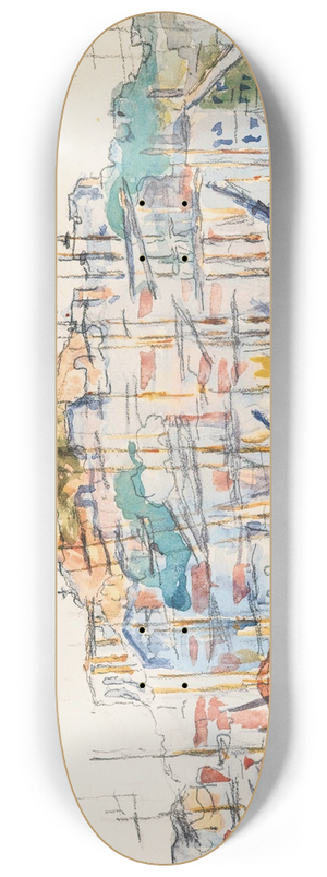 Paul Signac - Marseilles 8.25 inch art skate deck