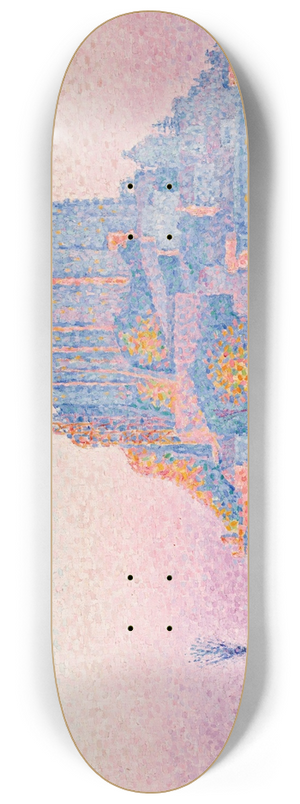 Paul Signac - Mont Saint-Michel, Setting Sun 8.25 inch art skate deck