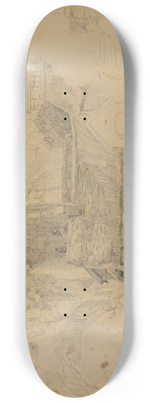 Johann Wilhelm Schirmer - Die Heislei bei Altenahr 8.25 inch art skate deck