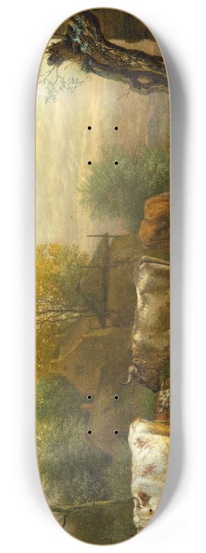 Paulus Potter - Cattle in a Meadow 8.25 inch art skate deck