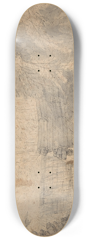 Paulus Willemsz. van Vianen - Dam on a Mountain Stream 8.25 inch art skate deck