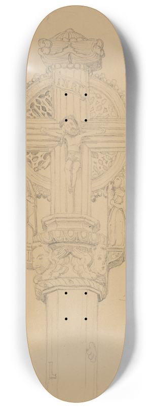 Johann Wilhelm Schirmer - Normannisches Hochkreuz, fol. 1 a 8.25 inch art skate deck