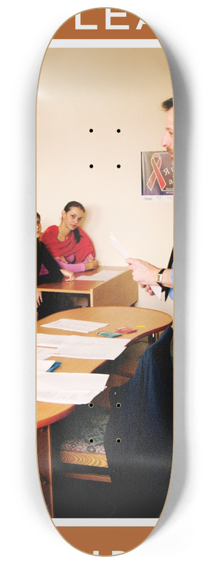 Peace Corps - World Aids Day 2007 EMA Version 8.25 inch art skate deck