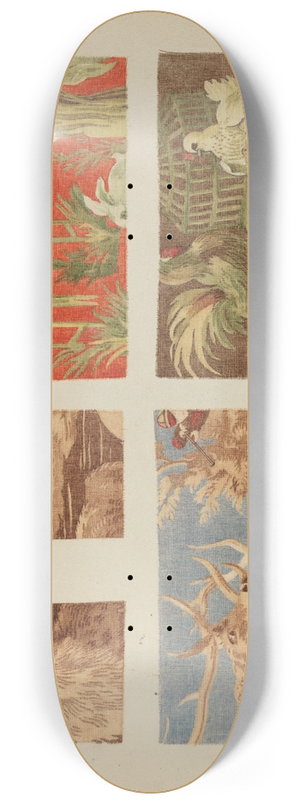 Pearl Gibbo - Four Textile Samples 8.25 inch art skate deck