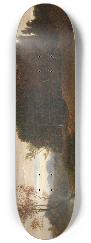 Johann Wilhelm Schirmer - Strmische Landschaft 8.25 inch art skate deck